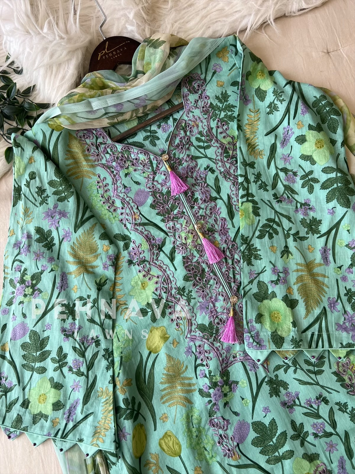 Unstitched  Lawn Suit-1406