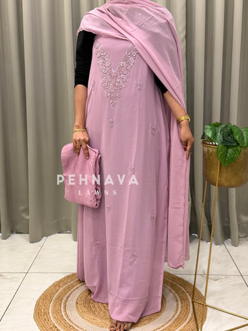 Premium Handworked Chiffon Unstitched Suit-1536