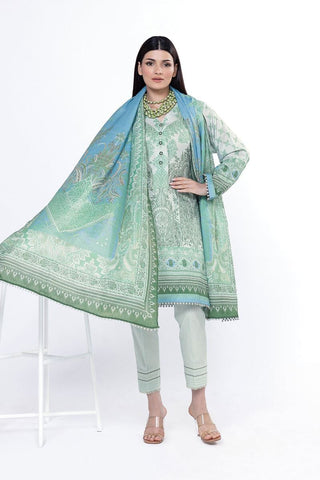 Khaadi Unstitched Printed Lawn suit-0122