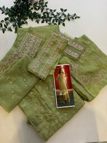 Afrozeh Premium Luxe Unstitched Suit-2