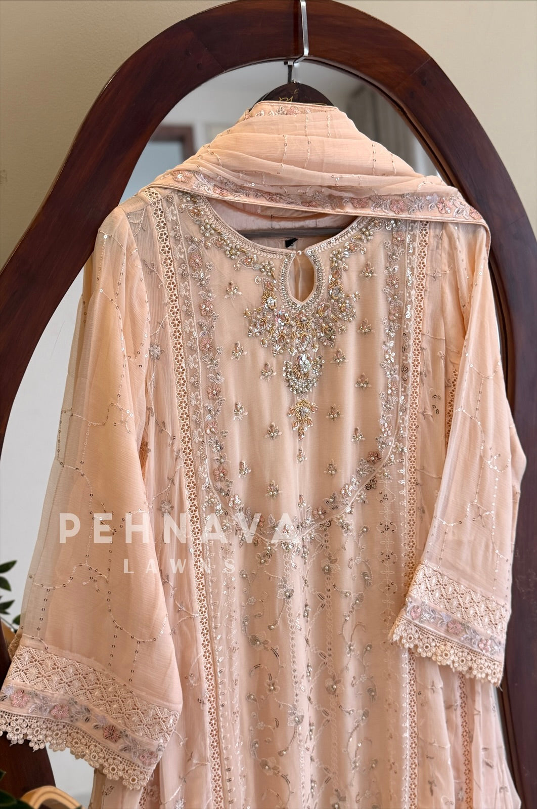 Agha Noor Formal Chiffon Ensemble