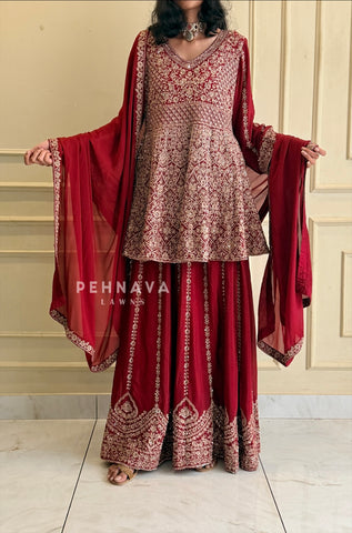 Premium Embroidered Skirt set B579