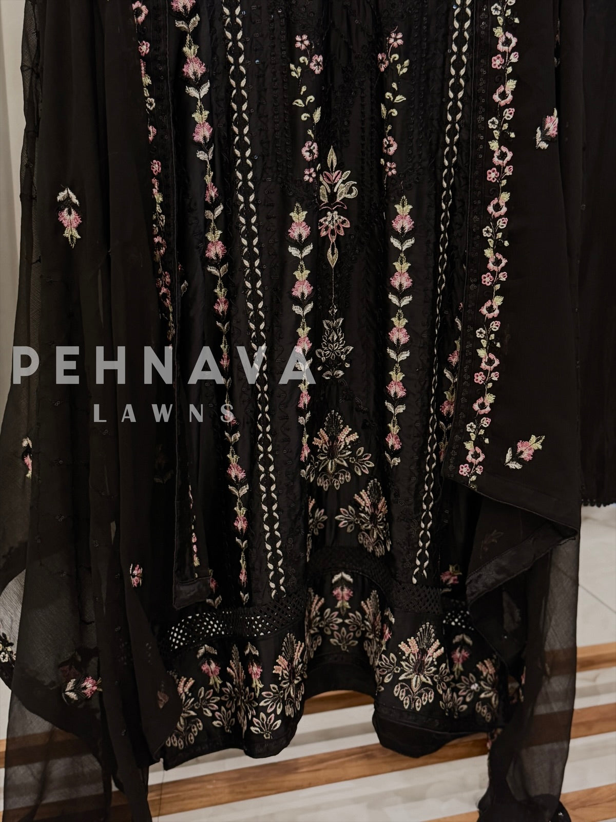 Imported Silk Embroidered Attire