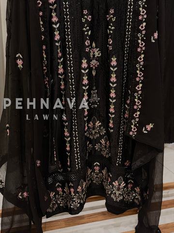 Imported Silk Embroidered Attire