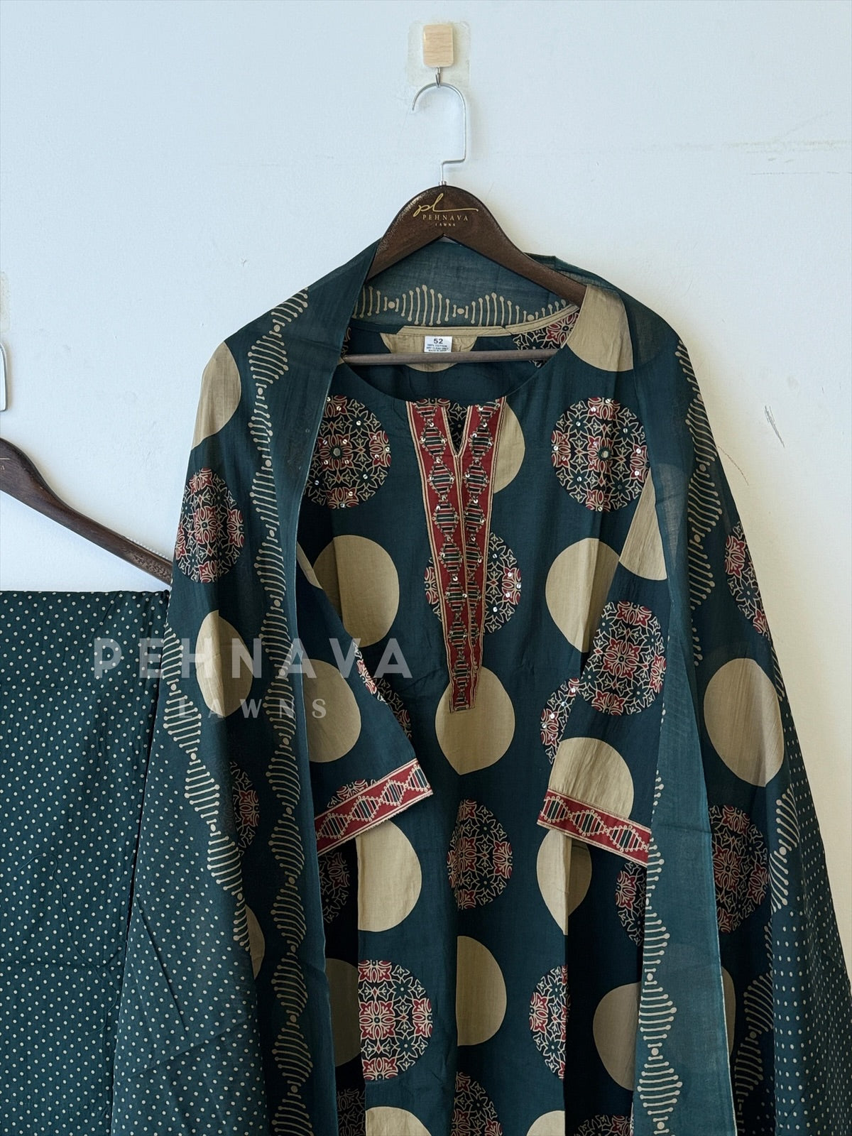 Block-Printed Cotton Suit Set