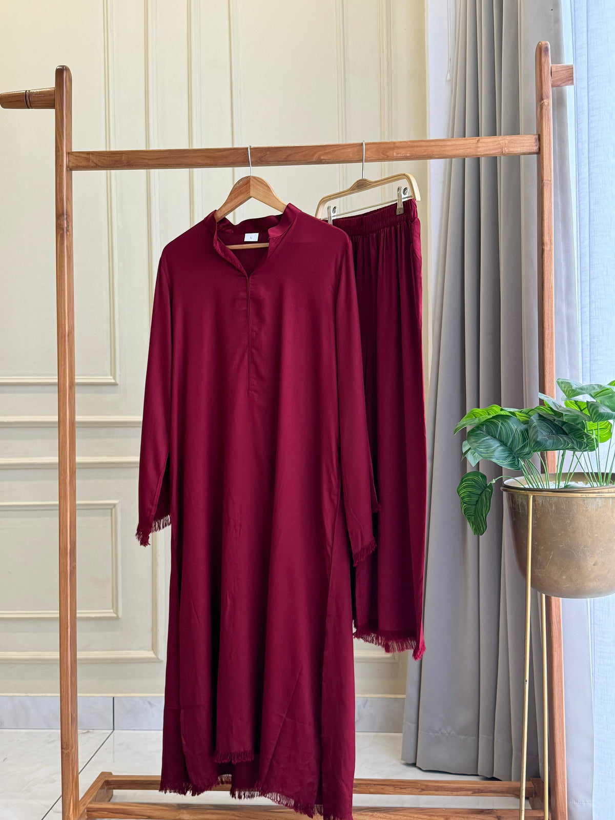 Premium Viscous Silk Tunic Set-1