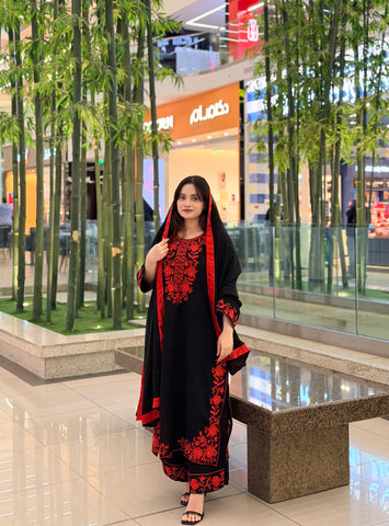 Sayyara Black Party wear Dress - Pehnava Lawns