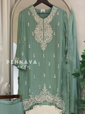 Premium Handworked Chinnon Suit