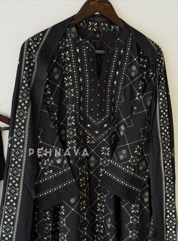Cotton Printed Anarkali Attire 2594