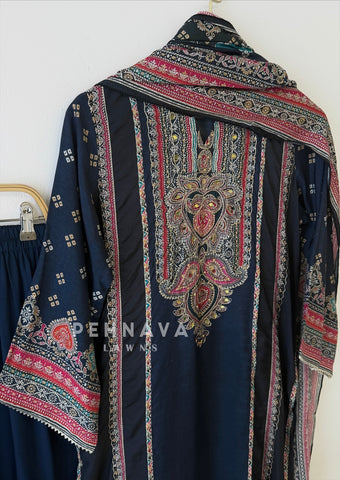 Muslin Unstitched Suit 363 - Pehnava Lawns