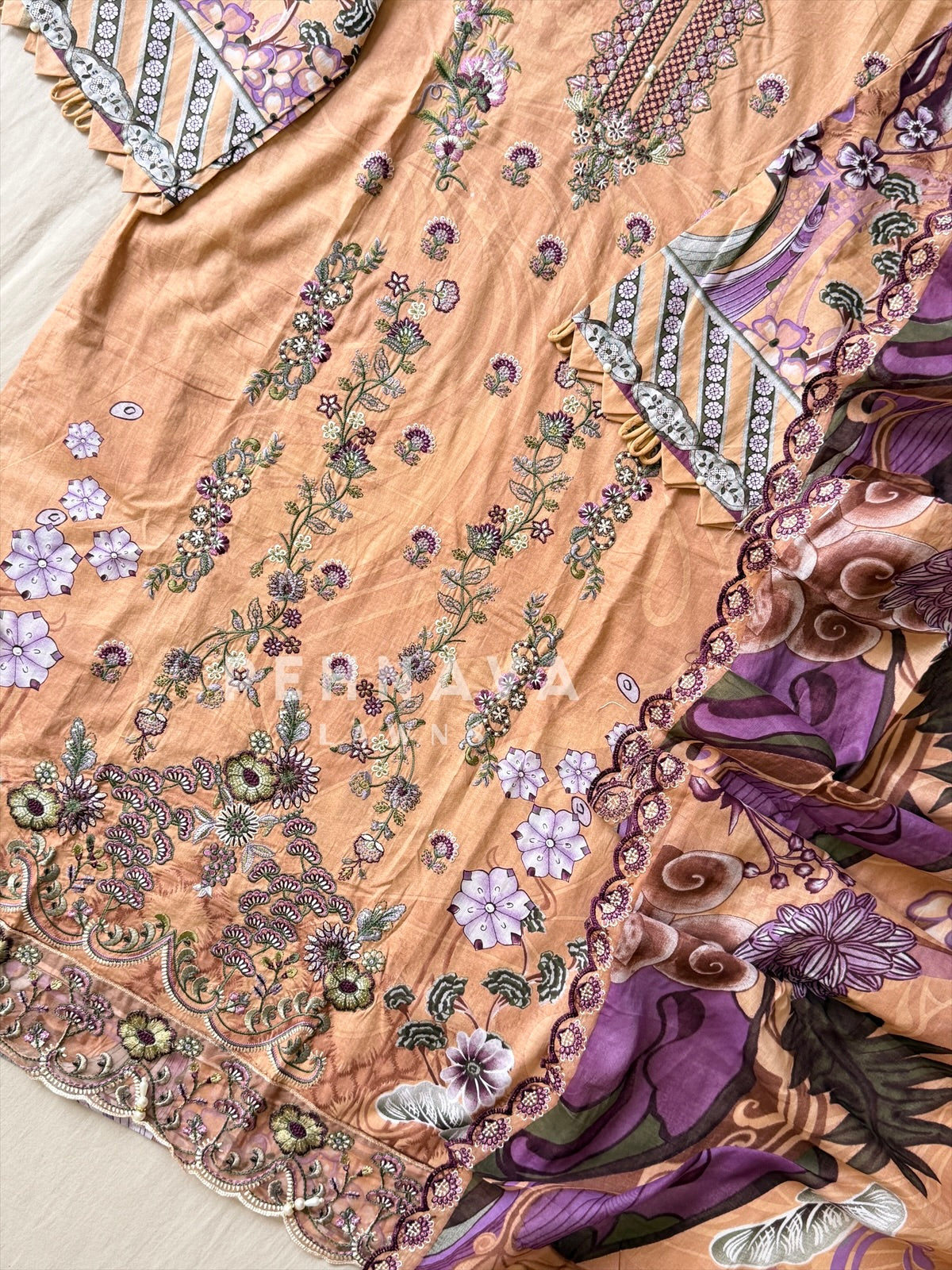 Printed Embroidered Ready to Wear Suit-2109