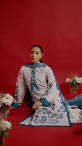 Soft Crepe Lace Suit Set