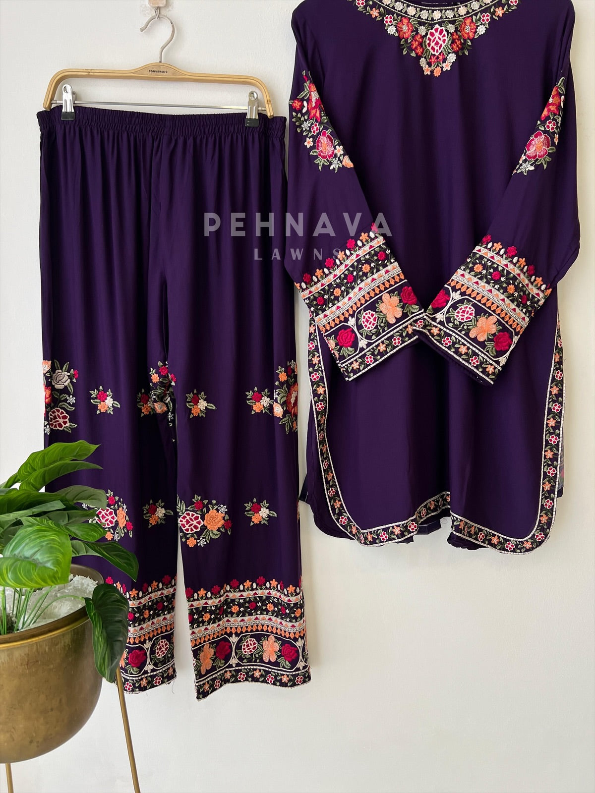 Floral Embroidered Suit- LRC 260 - Pehnava Lawns