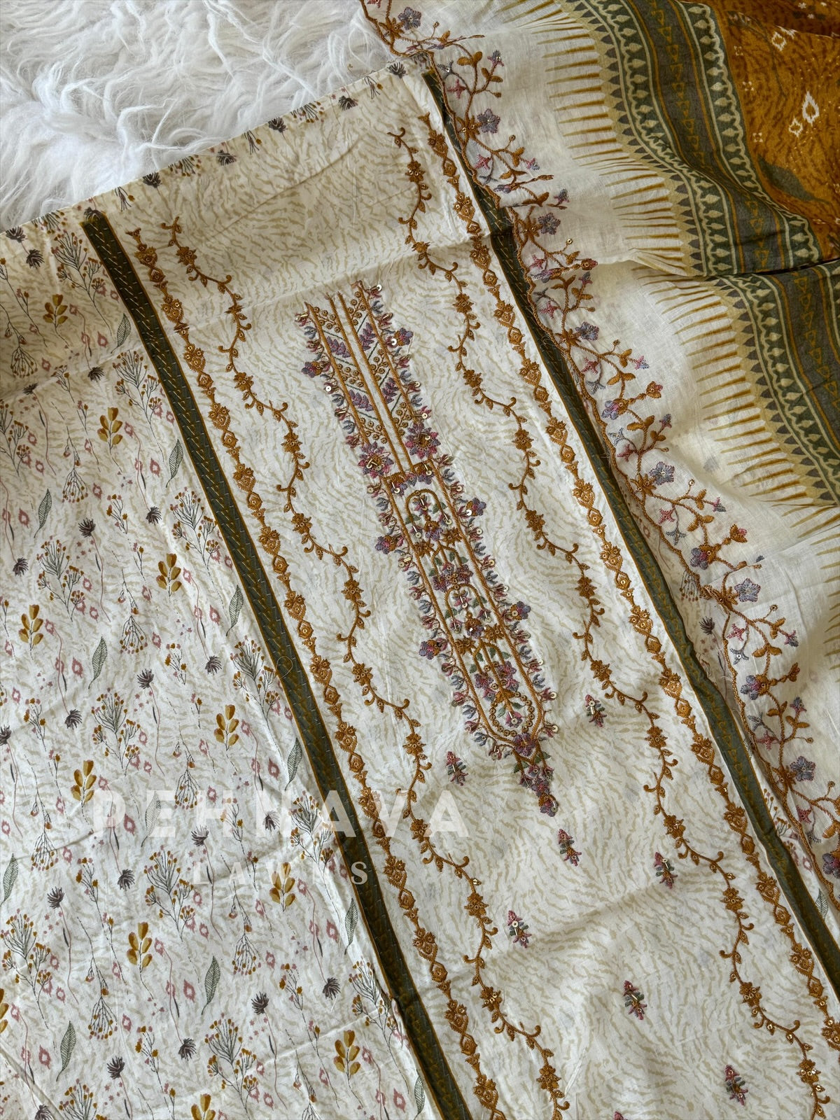 Casual Embroidered Suit-2701 - Pehnava Lawns