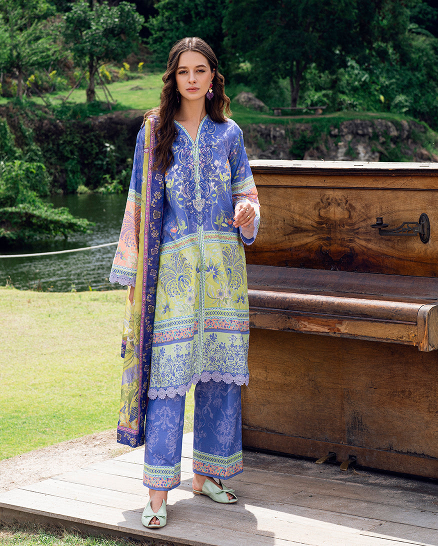Printed Lawn Collection-Inky Bloom