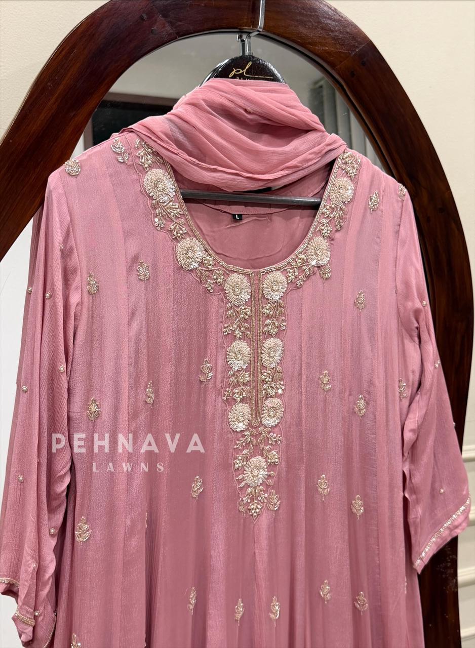 Heavy Handworked Anarkali Attire 8888