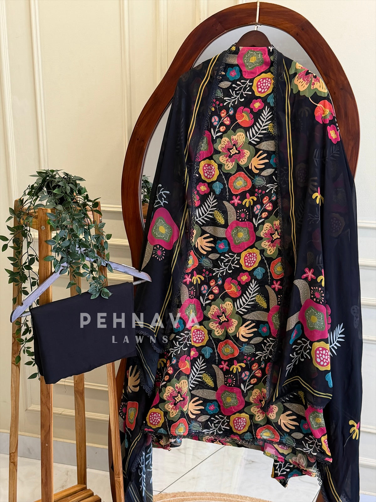 Floral Embroidered Unstitched Suit 4367