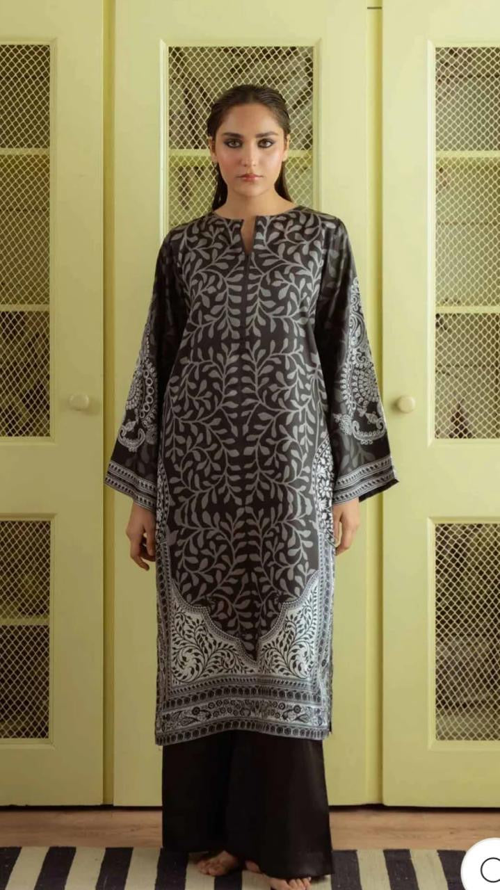 Premium Cotton Satin Blend Tunic Set-1