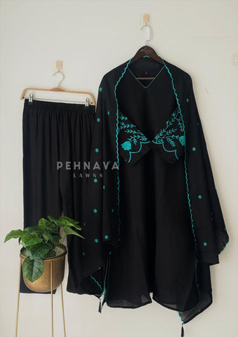 Chanderi Scallop Embroidery Set 3243 RR124