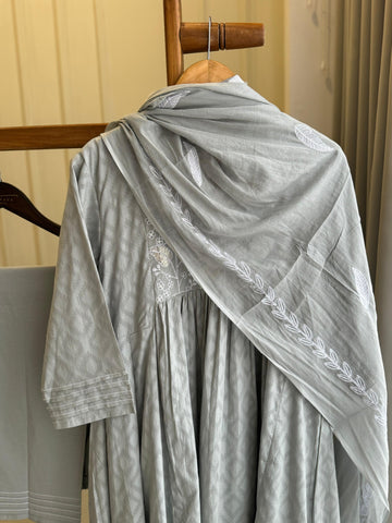 Pleated -cotton  Suit