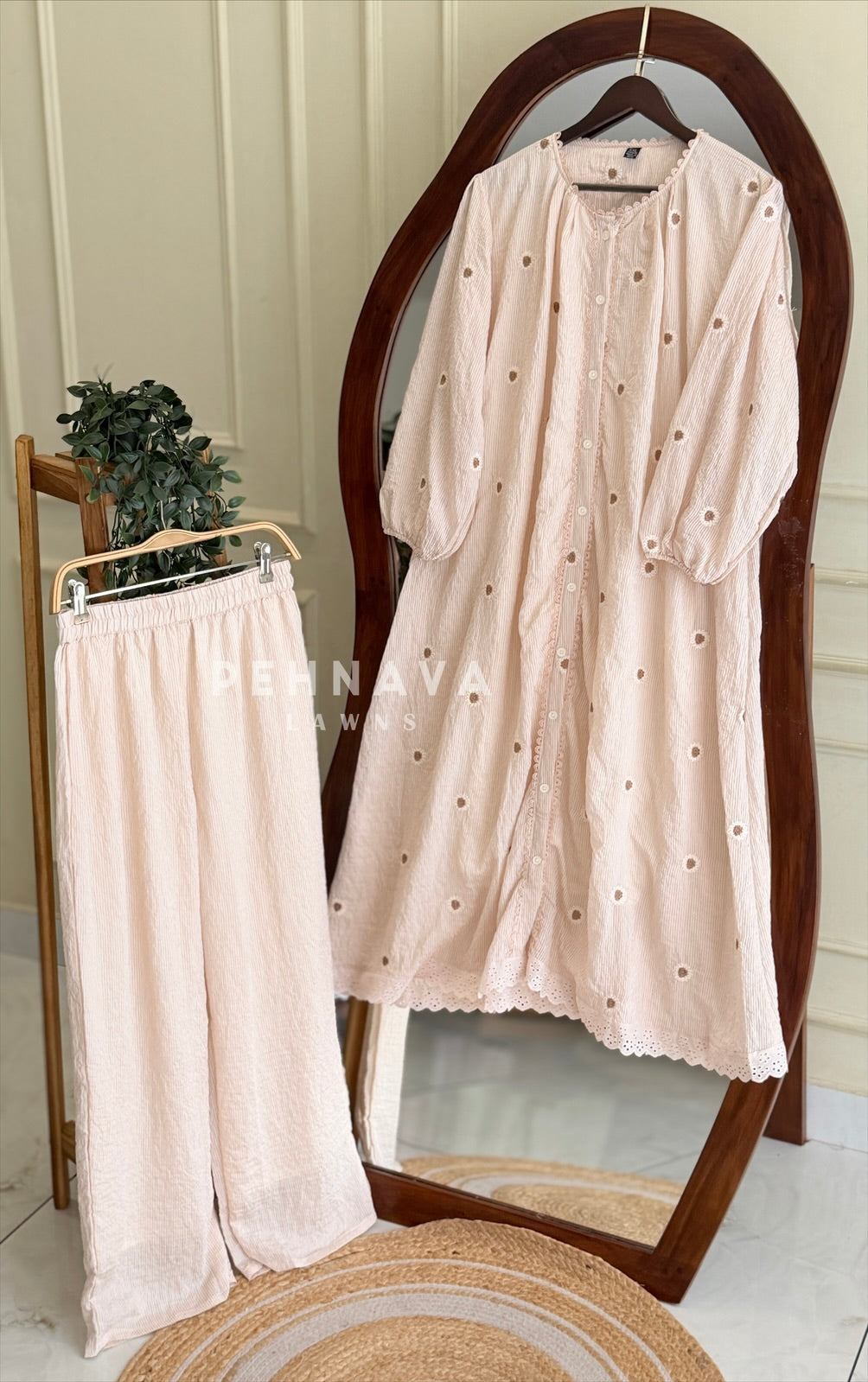 Floral Embroidered Co-ord Set 4981