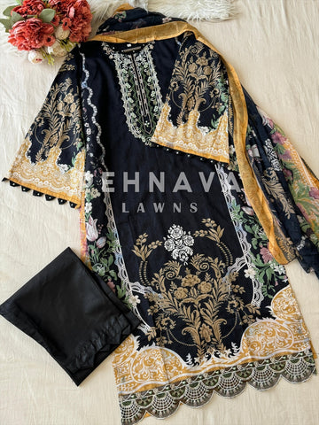 Unstitched  Lawn Suit-1357 B - Pehnava Lawns