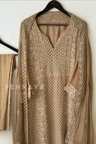 Premium Thread Embroidered Georgette Suit