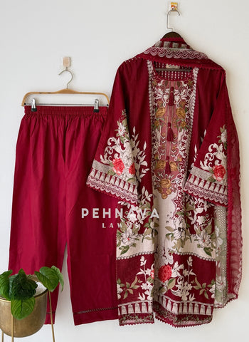 Signature Embroidered Unstitched Suit 1369A
