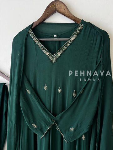 Premium Work Anarkali Set