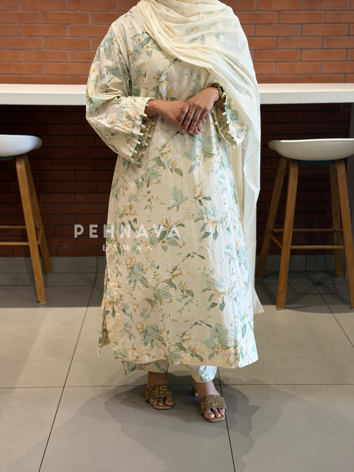 Daily Wear Cotton Printed Three Piece Set SN5144