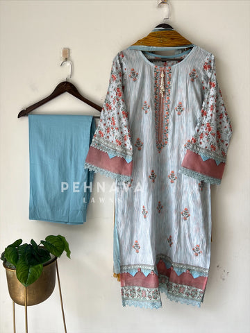 Embroidered Casual Ready To Wear Suit-21003-4