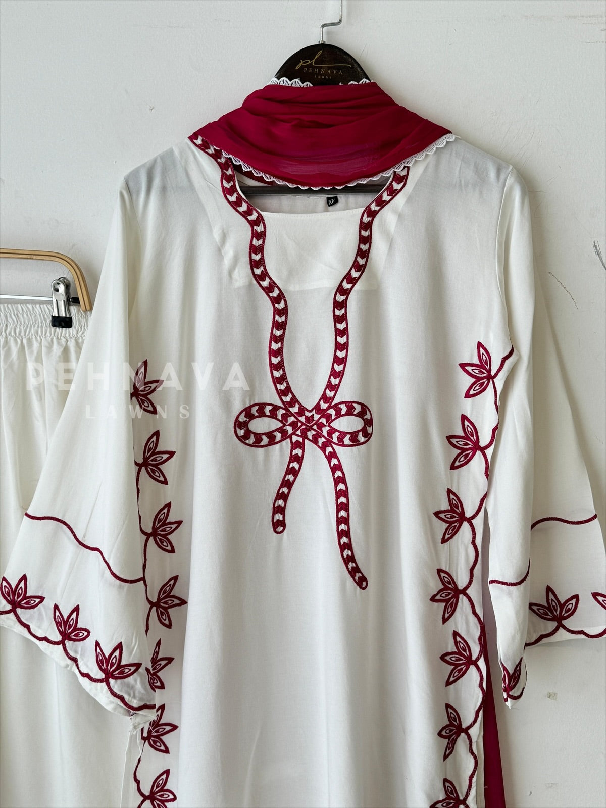 Viral bow embroidered tunics-250
