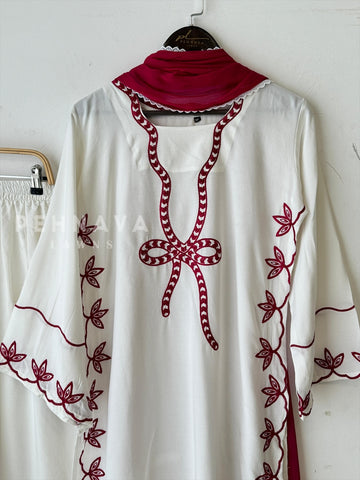 Viral bow embroidered tunics-250