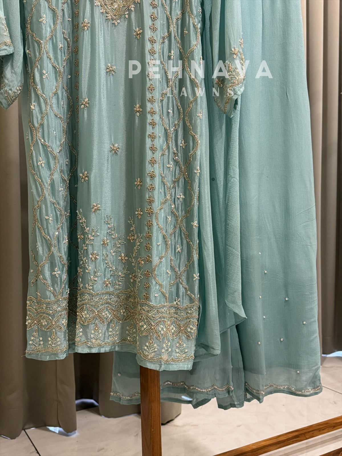Premium Chinnon Attire - Pehnava Lawns