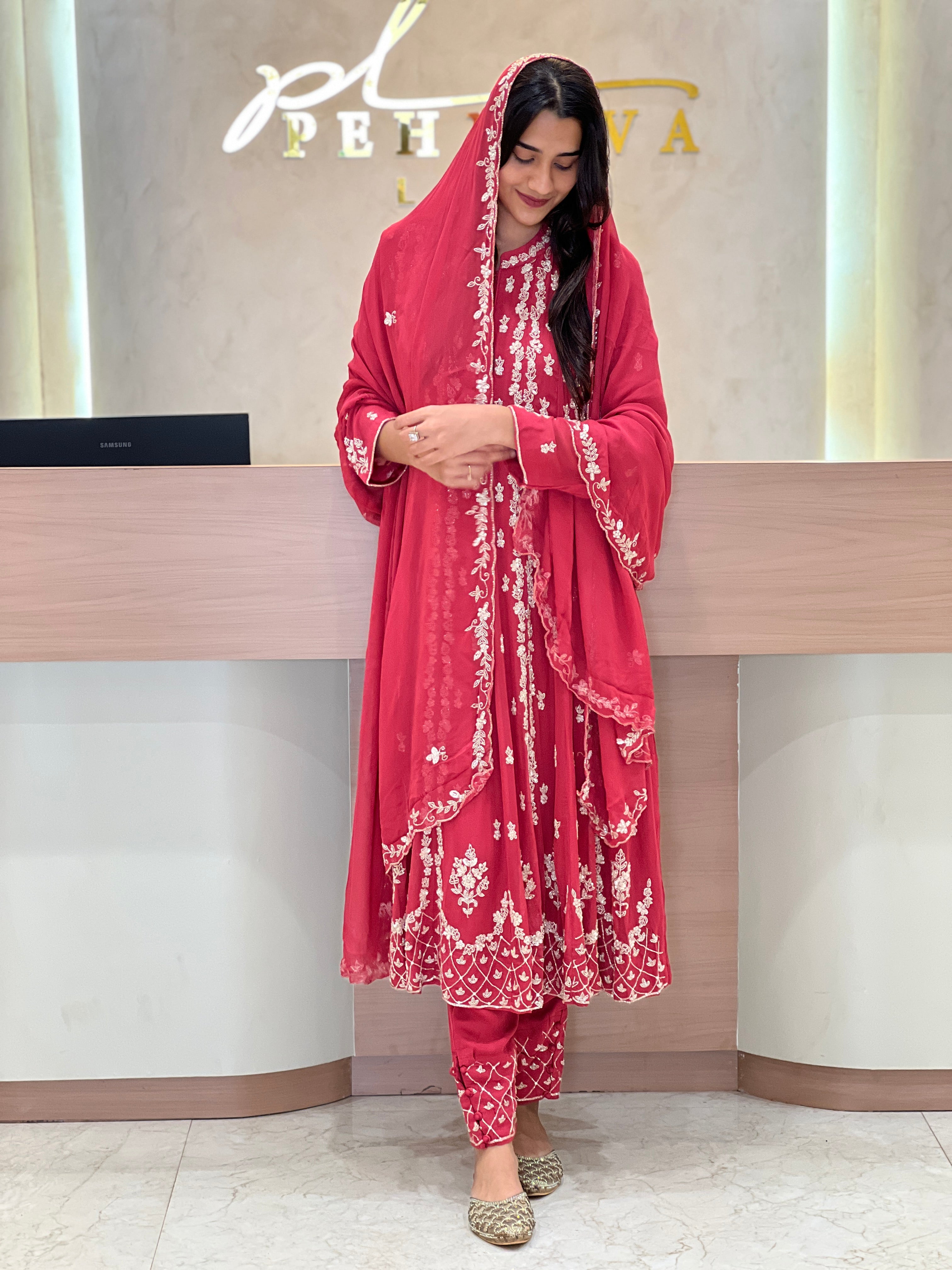 Premium Handworked Anarkali