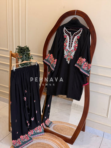 Floral Embroidered Farshi Salwar