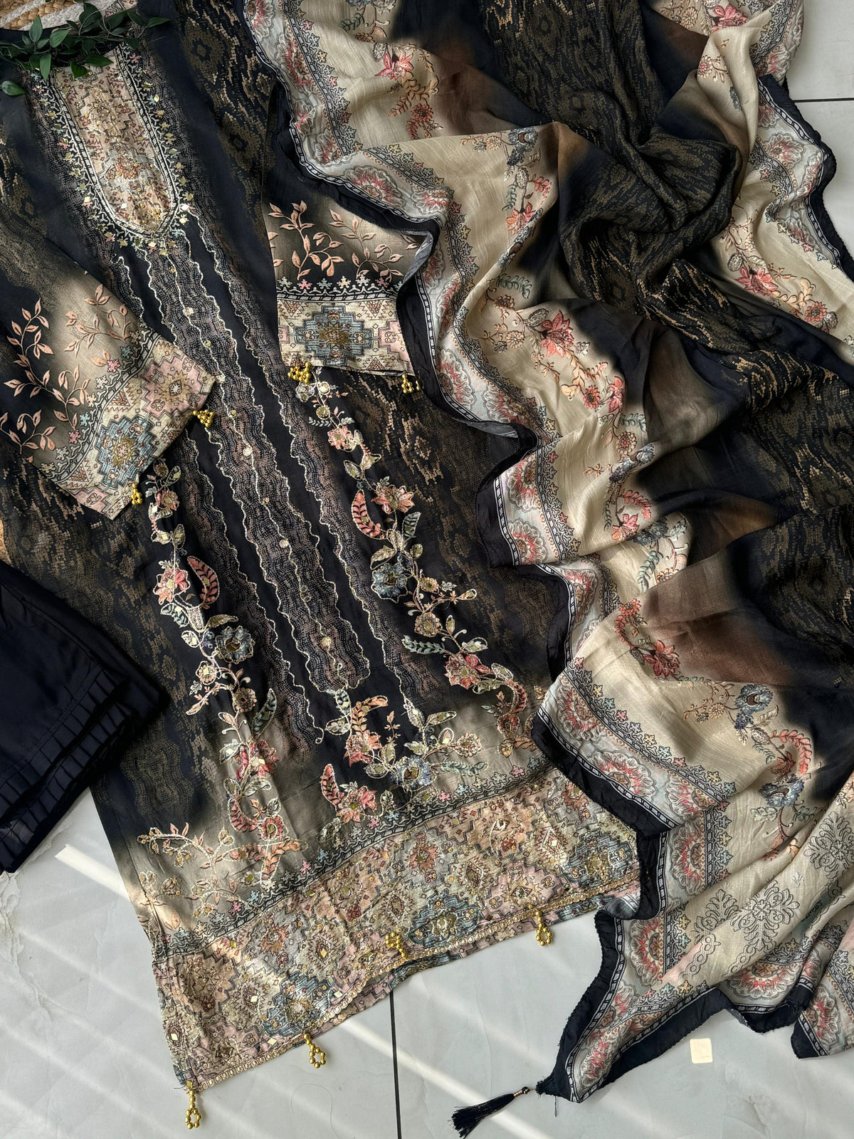 New Premium Party Wear Muslin Suit - Pehnava Lawns