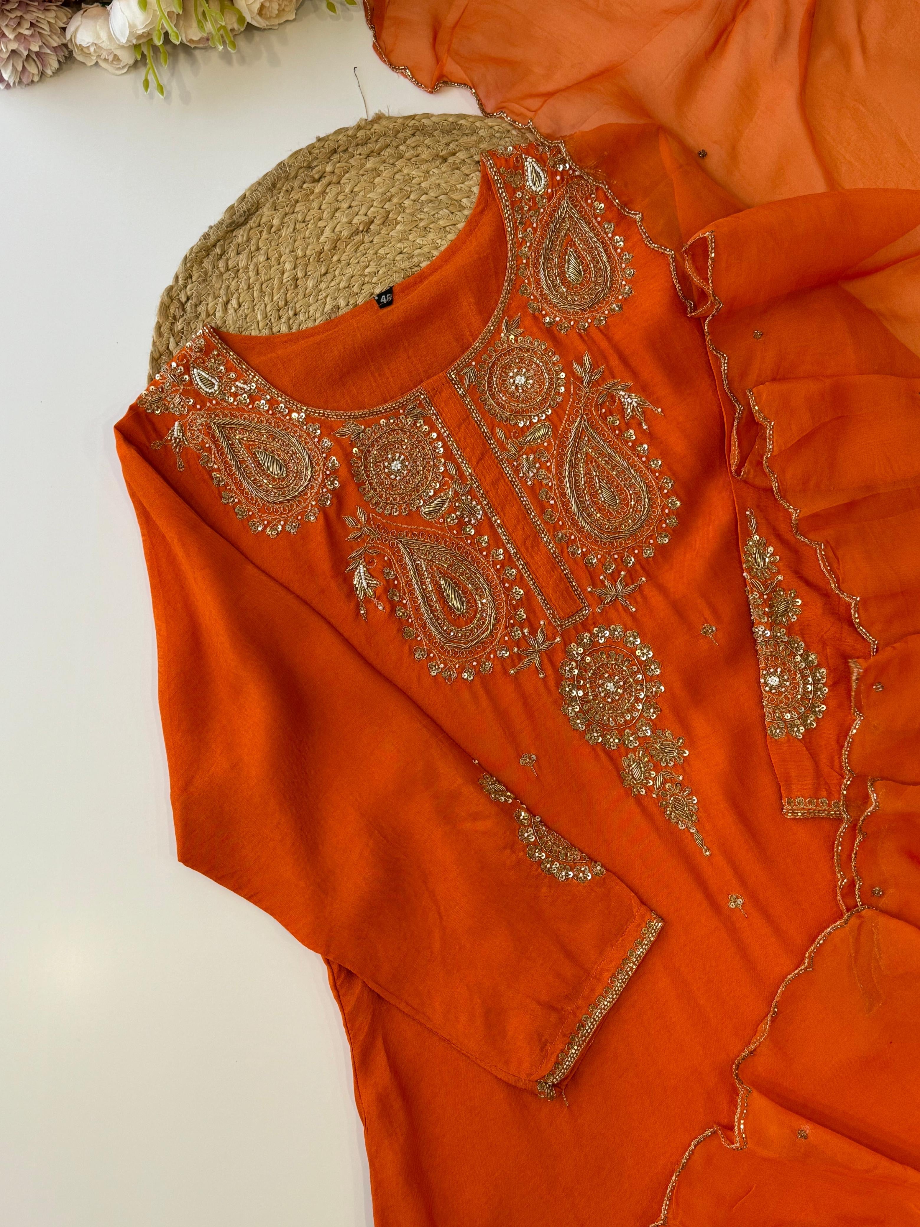 Premium Silk kurta With Handwork