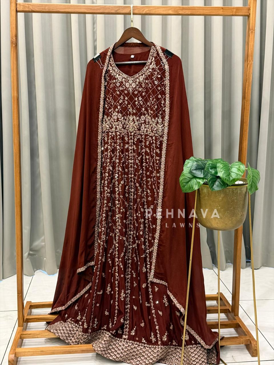 Heavy Embroidered Anarkali Attire