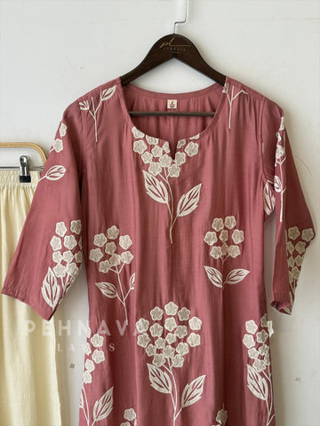 Imported Fabric Floral Suit Set - Pehnava Lawns