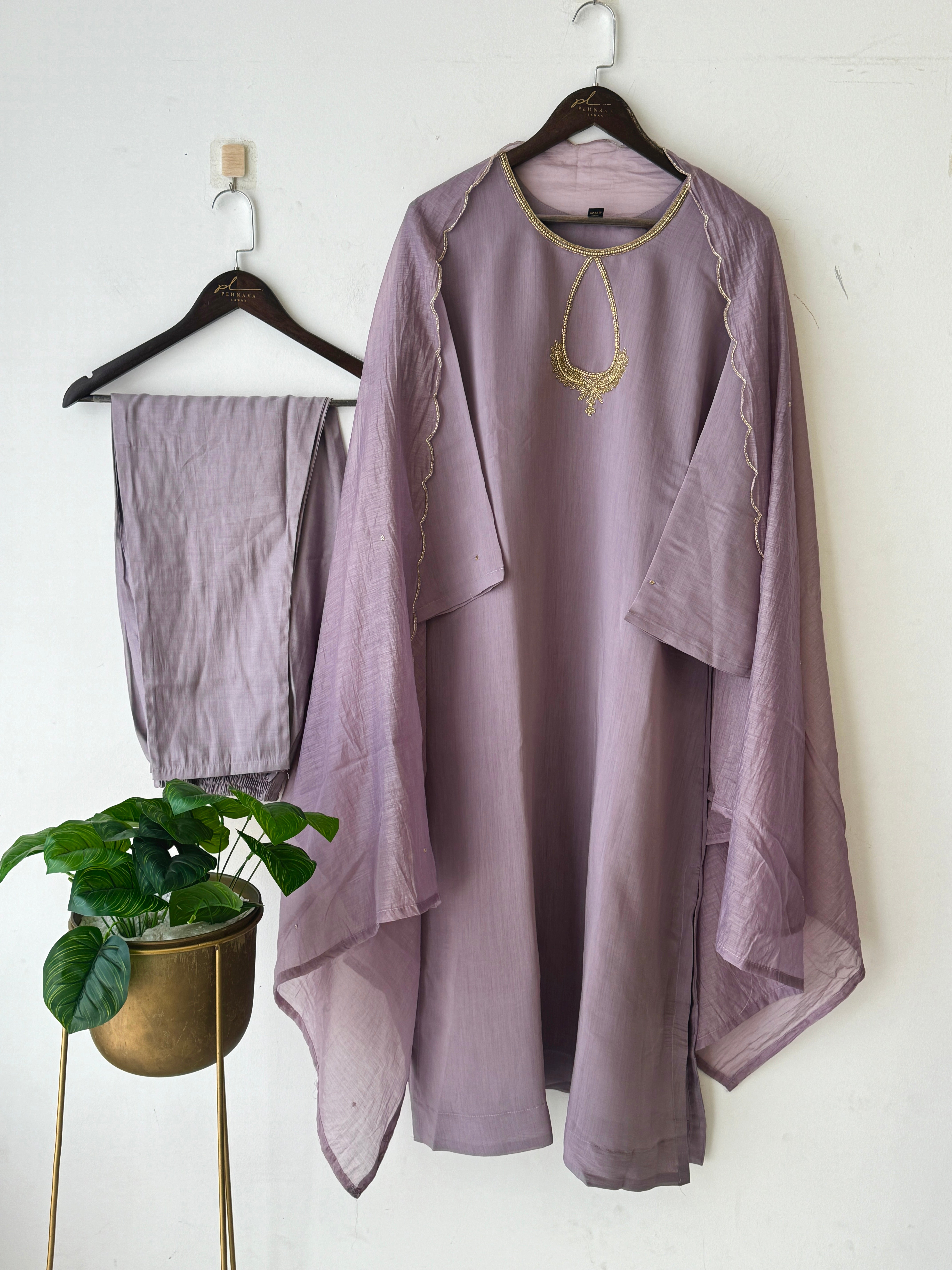 Handworked pastels Suit-3190 - Pehnava Lawns