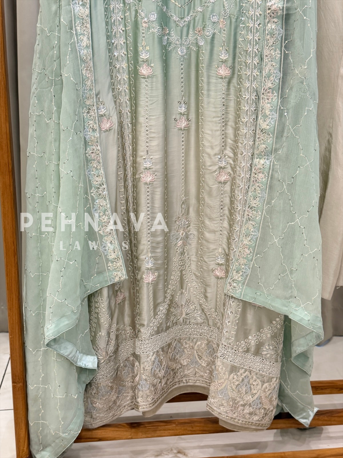 Imported Silk Embroidered Attire
