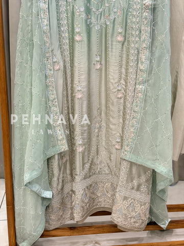 Imported Silk Embroidered Attire