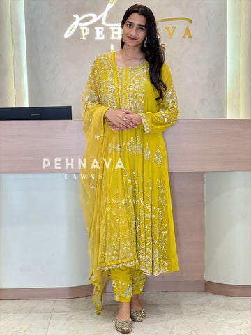 Premium Handworked Anarkali