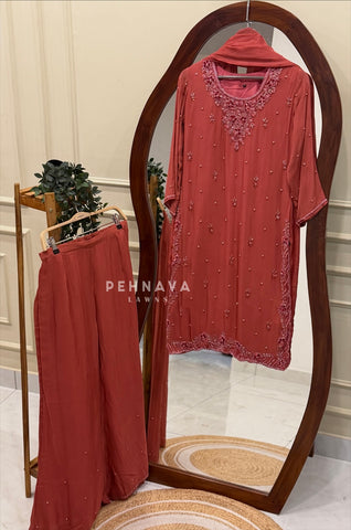 Premium Handworked Chinnon Suit