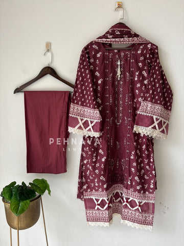Embroidered Casual Ready To Wear Suit-21001-2
