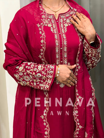 Premium Crepe Handworked Suit