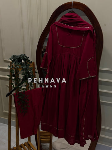 Minimal Flared Anarkali suit