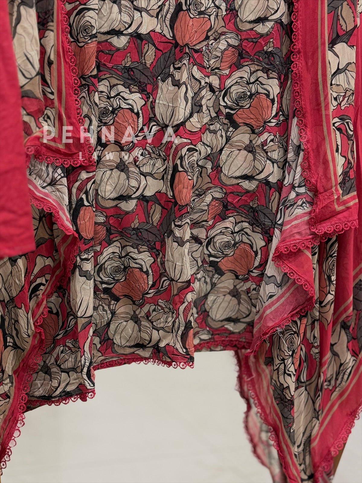 Floral Embroidered Unstitched Suit