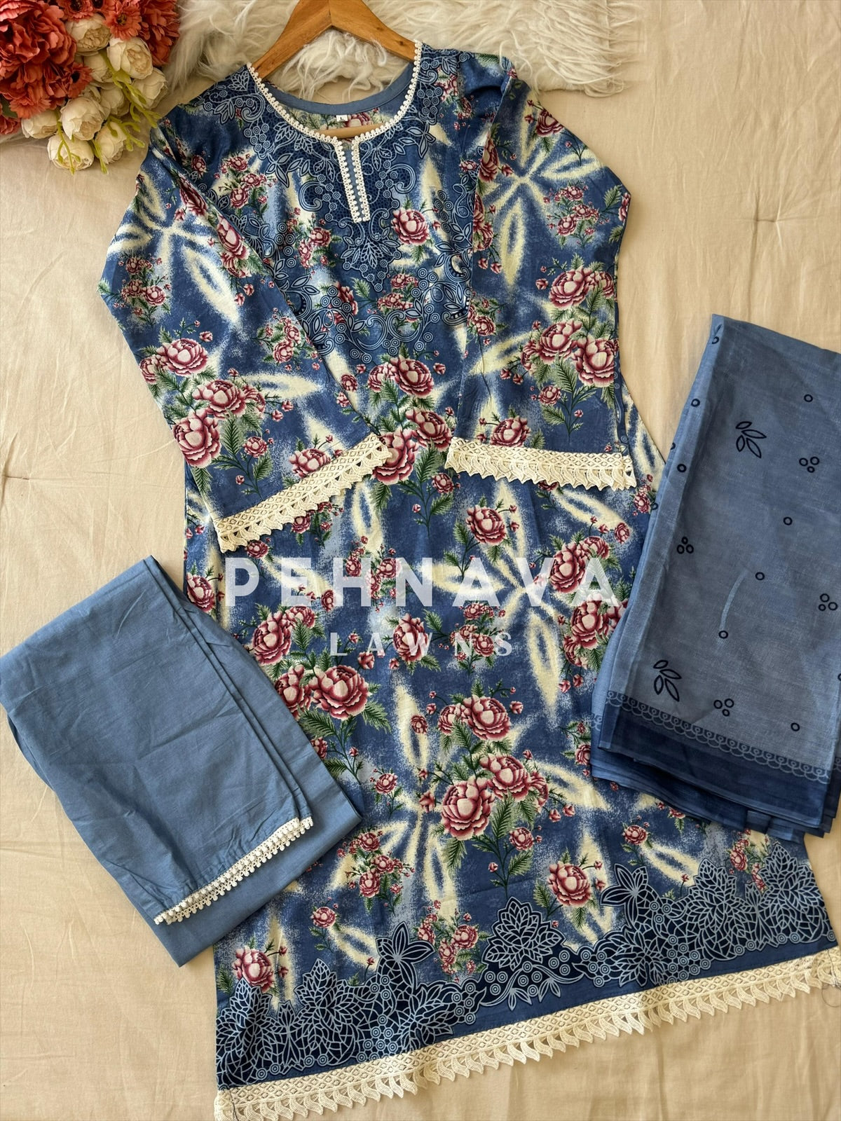 Timeless Floral Print Ready-to-Wear Suit Set-2